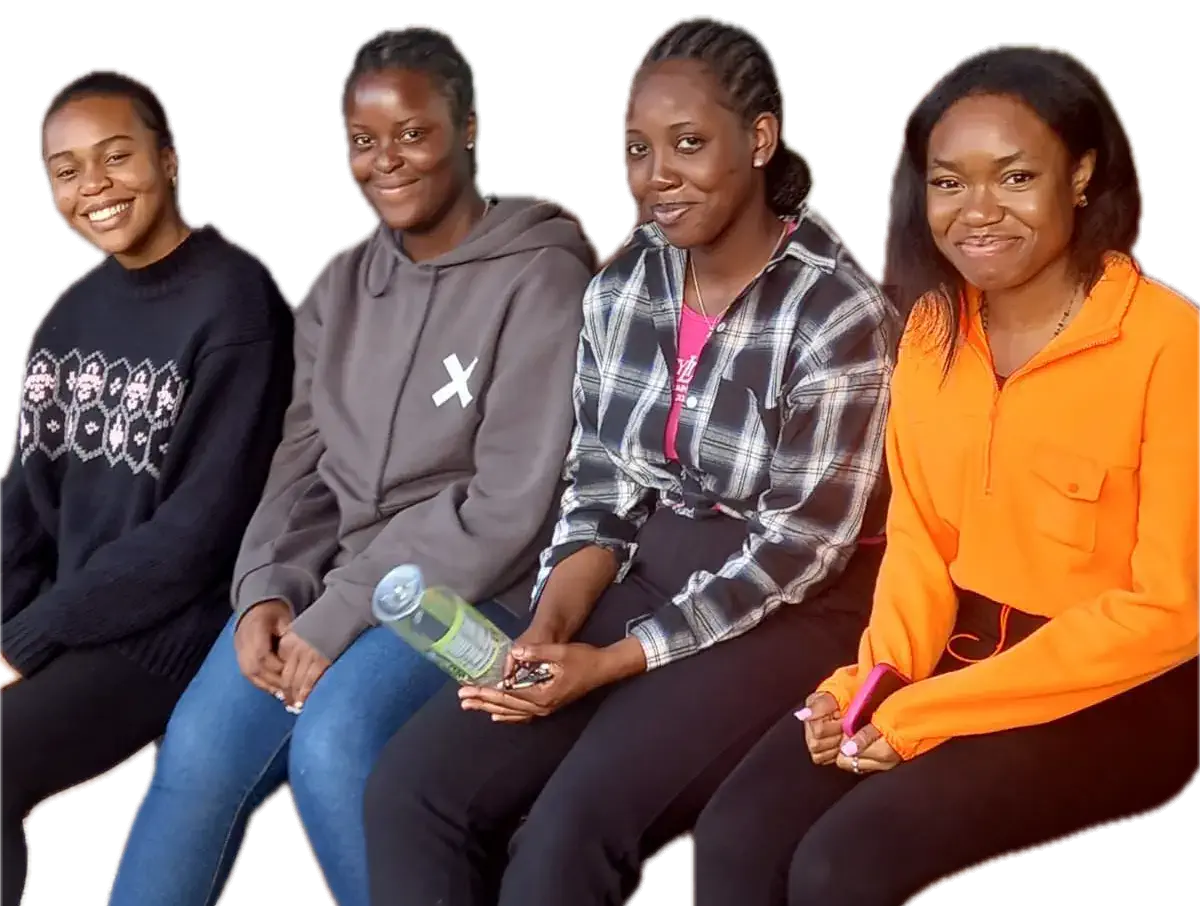Mixed image of people with different color